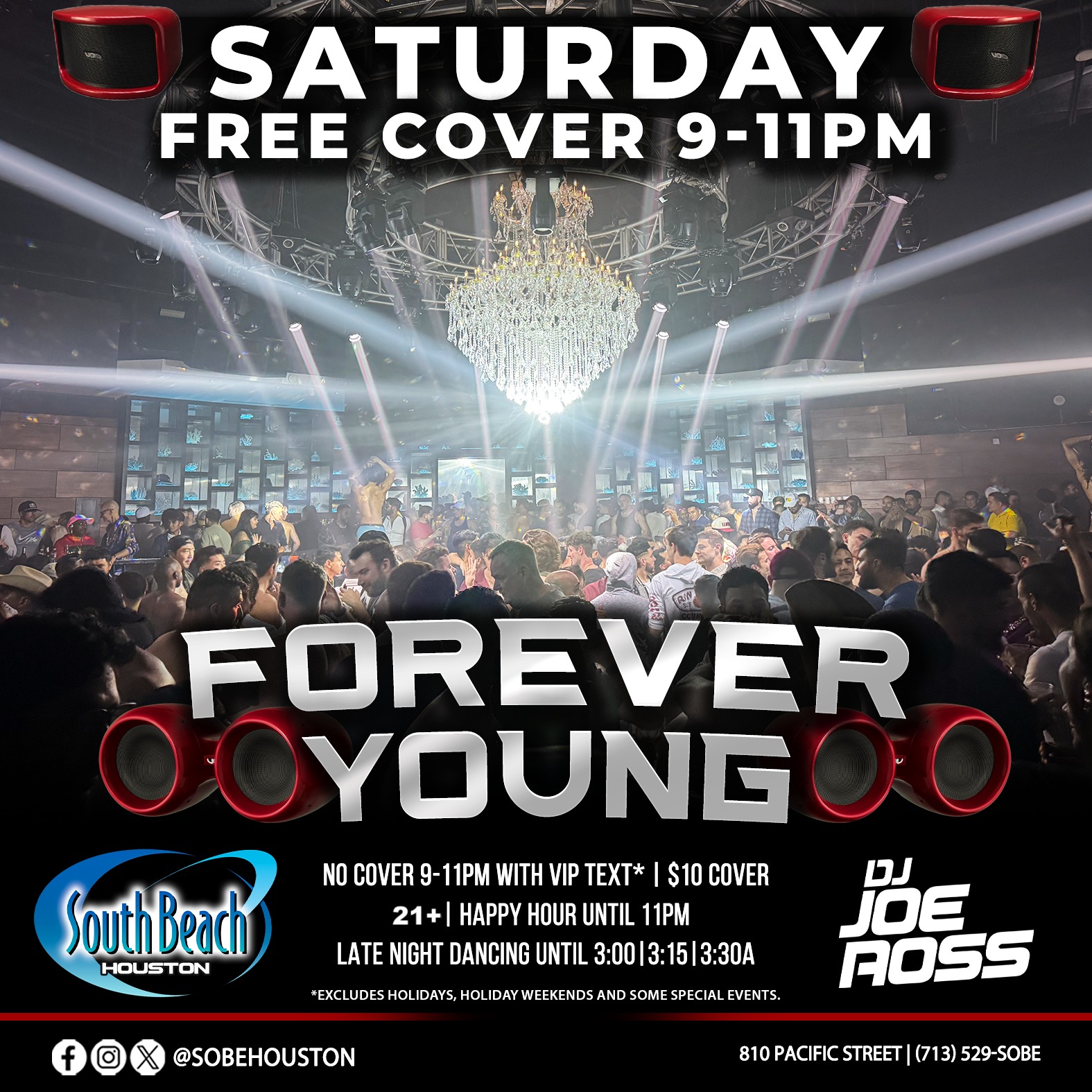 Forever Young Saturday flyer